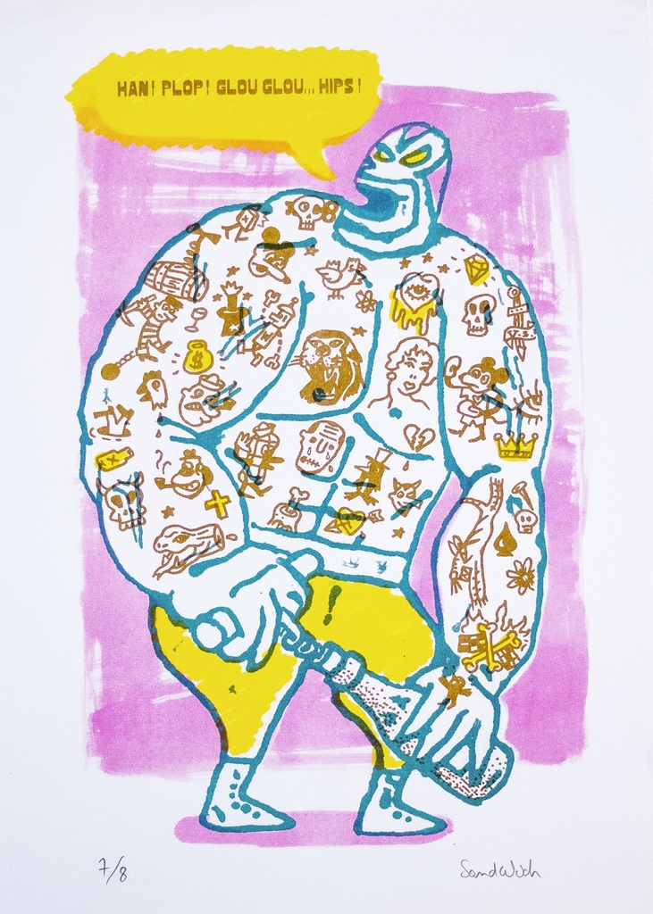 Han ! Plop ! Glou glou... Hips !