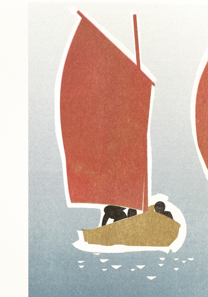 Golfe du Morbihan (voiles rouges)