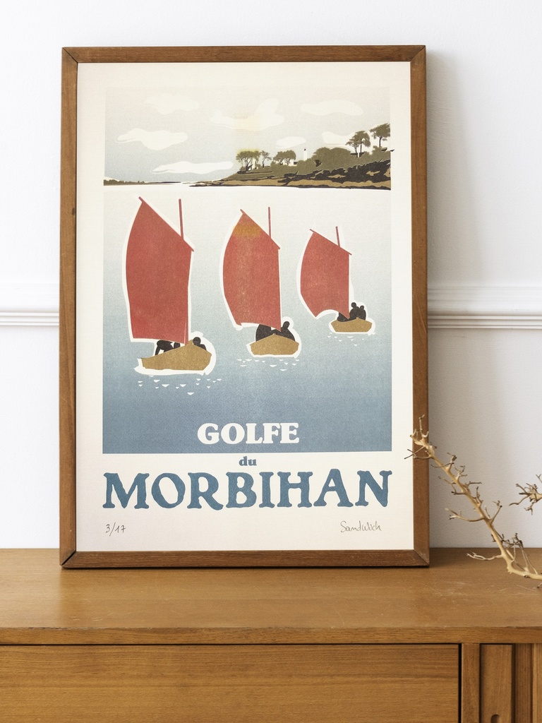 Golfe du Morbihan (voiles rouges)