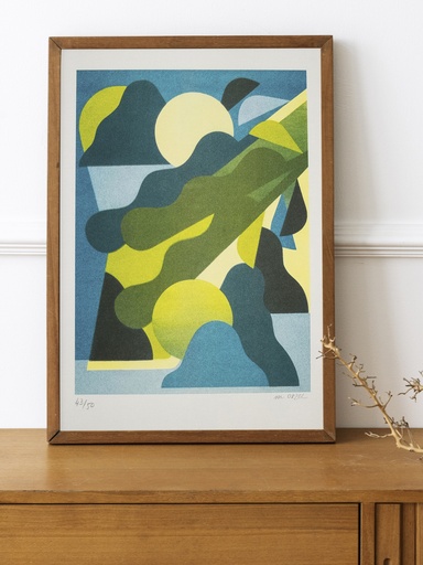 Le coucher du soleil au jardin des plantes