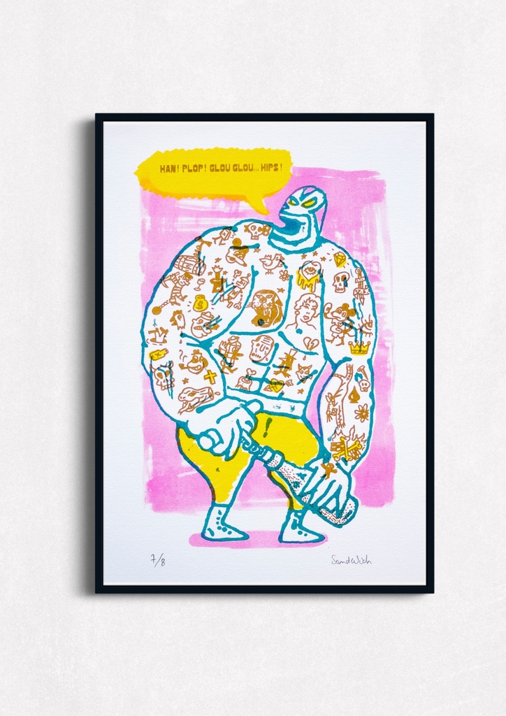 Han ! Plop ! Glou glou... Hips !